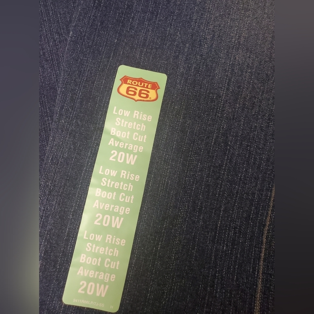 Route 66 Low Rise Boot Cut Strech Blue Jeans Size 20W Flared Leg. - Picture 3 of 6